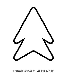 Up arrow vector icon. scroll illustration sign. Direction symbol or logo.