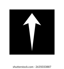 Up arrow vector icon. scroll illustration sign. Direction symbol or logo.