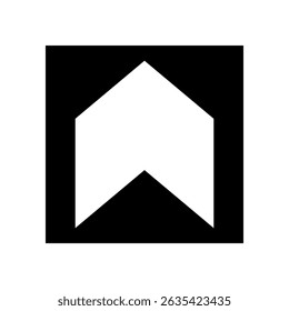Up arrow vector icon. scroll illustration sign. Direction symbol or logo.