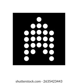 Up arrow vector icon. scroll illustration sign. Direction symbol or logo.