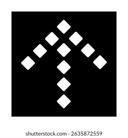 Ícone de vetor de seta para cima. sinal de ilustração de rolagem. Símbolo ou logotipo de direção.