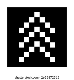 Up arrow vector icon. scroll illustration sign. Direction symbol or logo.