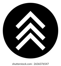 Up arrow vector icon. scroll illustration sign. Direction symbol or logo.
