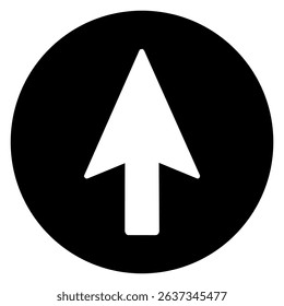 Arrow vector icon. scroll illustration sign. Direction symbol or logo.
