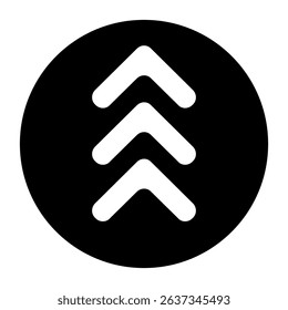 Arrow vector icon. scroll illustration sign. Direction symbol or logo.