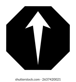 Arrow vector icon. scroll illustration sign. Direction symbol or logo.