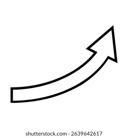 Arrow vector icon. scroll illustration sign. Direction symbol or logo. Success web icon.