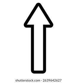 Arrow vector icon. scroll illustration sign. Direction symbol or logo. Success web icon.