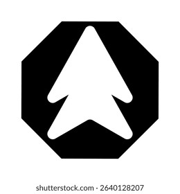Arrow vector icon. scroll illustration sign. Direction symbol or logo. Success web icon.