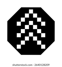 Arrow vector icon. scroll illustration sign. Direction symbol or logo. Success web icon.