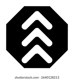 Arrow vector icon. scroll illustration sign. Direction symbol or logo. Success web icon.