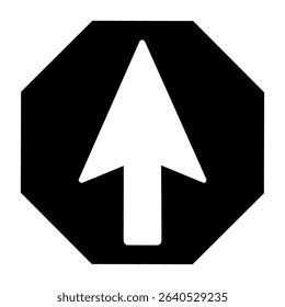 Arrow vector icon. scroll illustration sign. Direction symbol or logo. Success web icon.