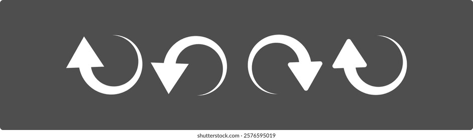 arrow vector icon set. scroll illustration sign collection,  Simple arrow symbol vector illustration 