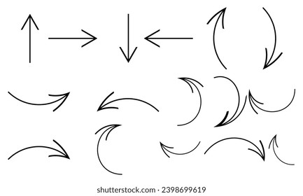 Arrow Vector Icon And Shape Collection. 