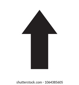 arrow up vector icon sign