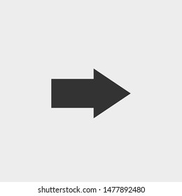 arrow vector icon sign illustration grey background