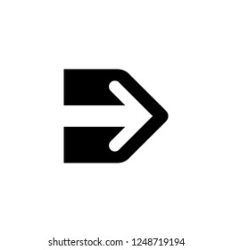 arrow vector icon. arrow sign on white background. arrow icon for web and app