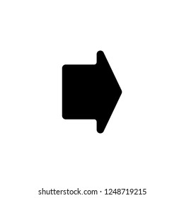 arrow vector icon. arrow sign on white background. arrow icon for web and app