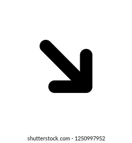 arrow vector icon. arrow sign on white background. arrow icon for web and app