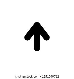 up arrow vector icon. up arrow sign on white background. up arrow icon for web and app