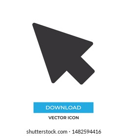 Arrow vector icon, simple sign for web site and mobile app.