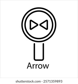 Arrow Vector icon stock graphic