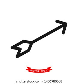 arrow vector icon in trendy flat design, next icon  