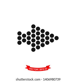arrow vector icon in trendy flat design, next icon  
