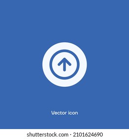 An up arrow vector icon for Ui and Graphic design