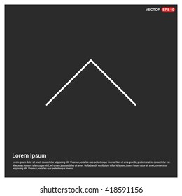 Arrow Up vector icon. upload icon