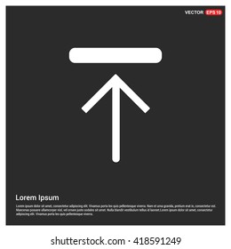 Arrow Up vector icon. upload icon