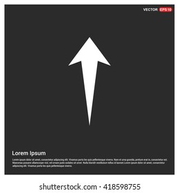 Arrow Up vector icon. upload icon.