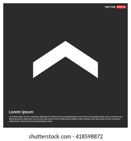 Arrow Up vector icon. upload icon.