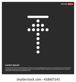 Arrow Up vector icon. upload icon.
