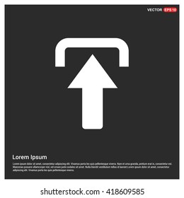 Arrow Up vector icon. upload icon.