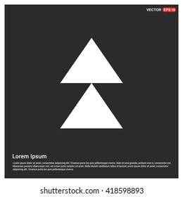 Arrow Up vector icon. upload icon. Double arrow 