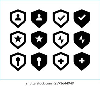Arrow vector icon various shapes