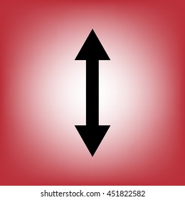 Arrow vector icon.
Vertical double-headed arrow.