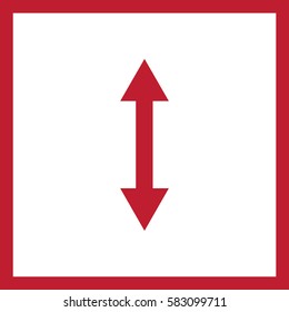 
Arrow vector icon.
Vertical double-headed arrow.