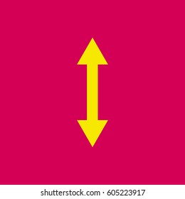 
Arrow vector icon.
Vertical double-headed arrow.
