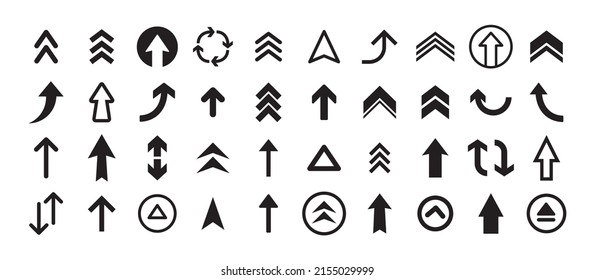 Iconos vectoriales de flecha. Flechas vectoriales.