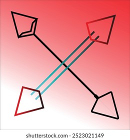 Pfeilvektor. Pfeilvektorsymbole . PFEILSYMBOLE. PFEILBILD. ENTWURF