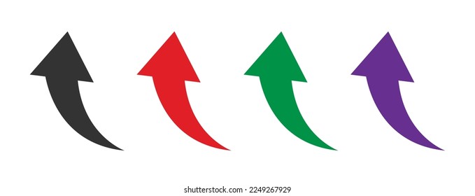 Colección de iconos vectoriales de flecha. Vector de acciones