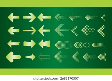 Conjunto de iconos de vector de flecha. diseño de flecha de boceto para Plan de negocios y educación