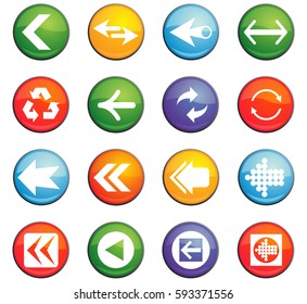 arrow vector icons for user interface design