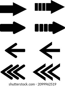 Archivo de pasos iluminados del vector de flecha