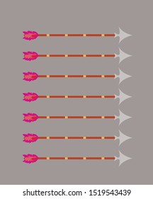 Arrow vector illustration graphic design.