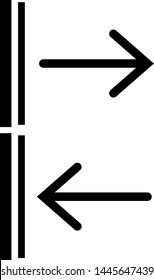 
Arrow vector illustration and icon.