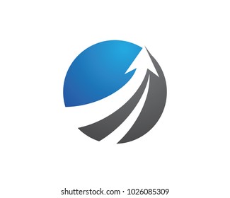 Arrow vector illustration icon Logo Template design