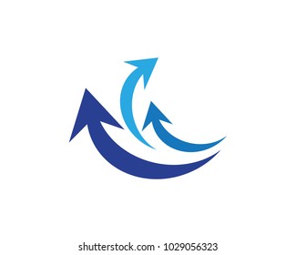 Arrow vector illustration icon Logo Template design